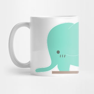 Green elephant Mug